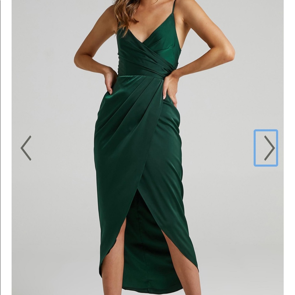 Showpo HOW WILL I KNOW DRESS IN EMERALD
